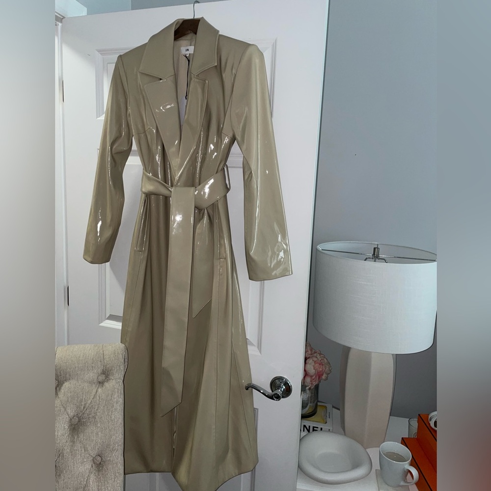 Revolve LPA Mia Trench Coat in Cashew Cream - Picture 4 of 16
